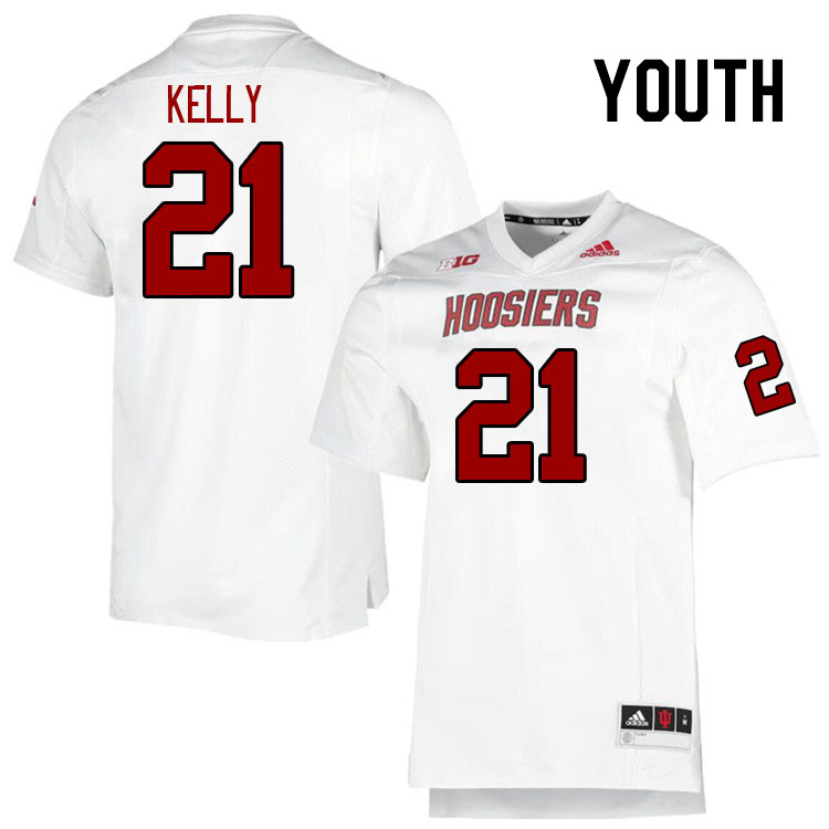Youth #21 Jamison Kelly Indiana Hoosiers College Football Jerseys Stitched-Retro
